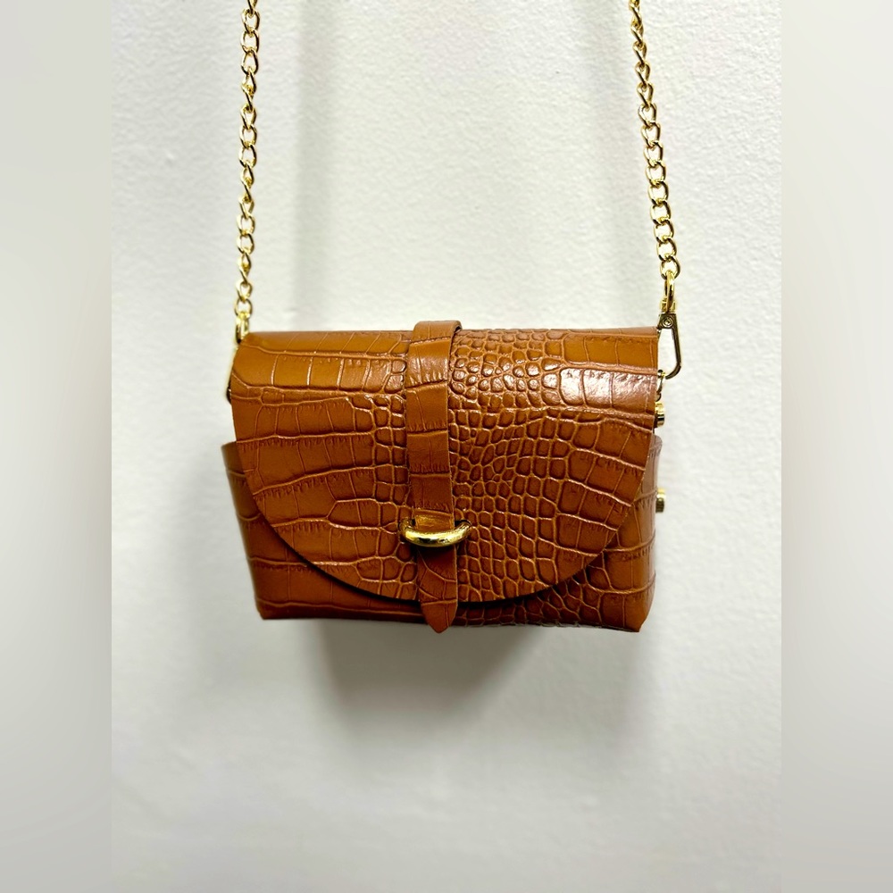 Faux croc bag